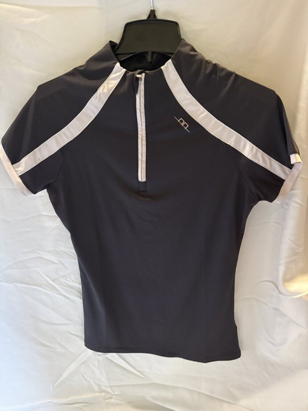 AA Platinum Pula Short Sleeve Quarter Zip Charcoal